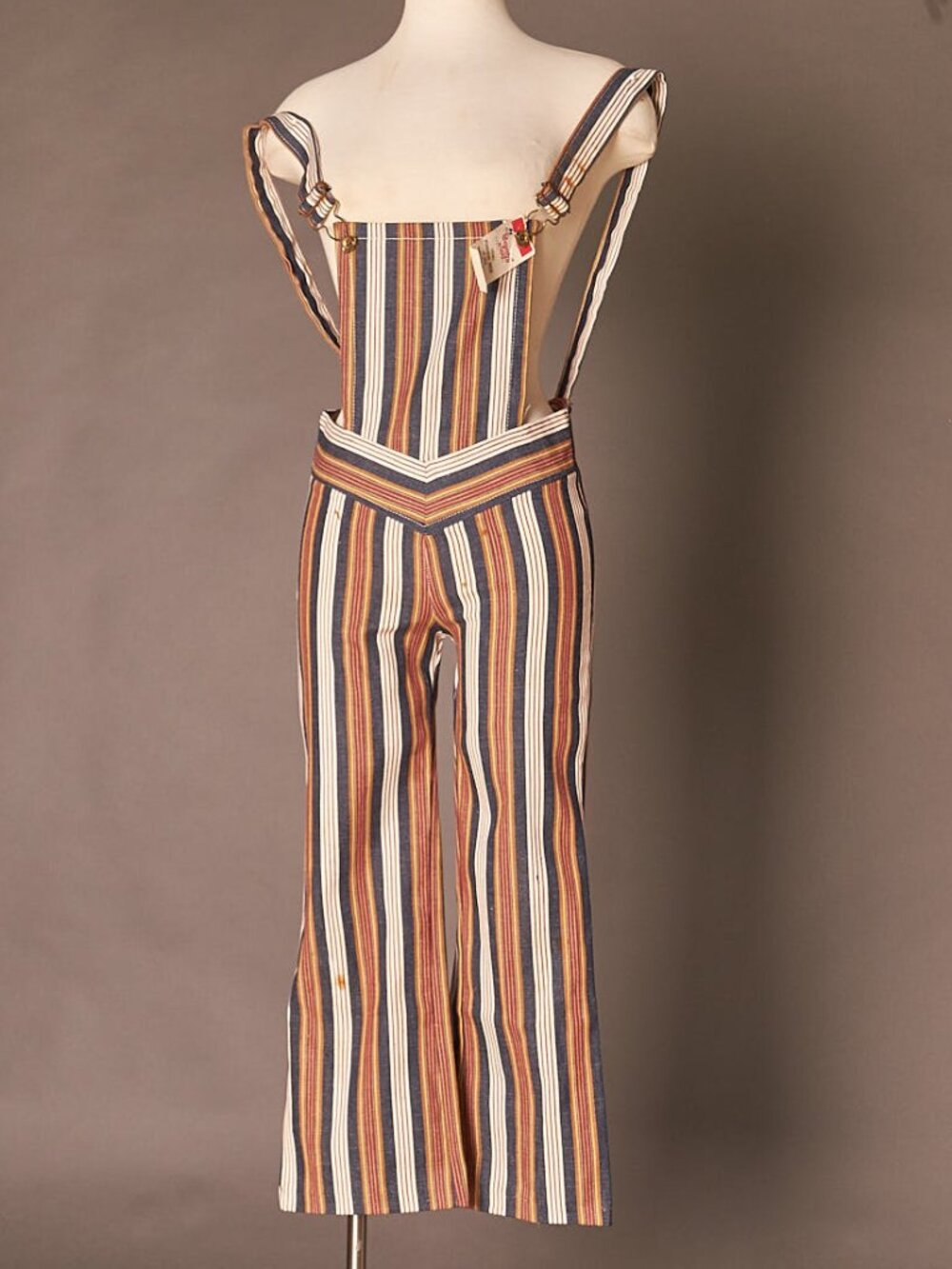 1970s Deadstock Striped Denim Overalls Country Aire